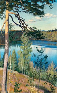 Lago en el desierto de Vaino Blomstedt